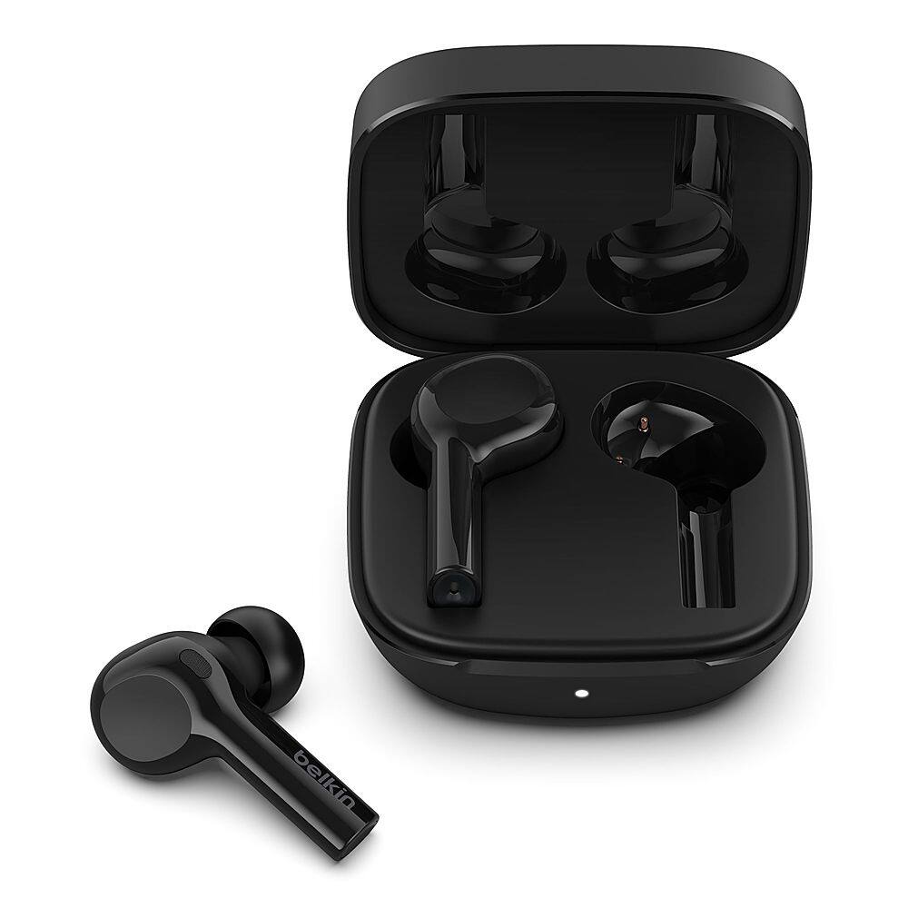 Alt View 11. Belkin - SOUNDFORM Freedom True Wireless Earbuds Environmental Noise Cancelling (ENC) Works with Apple Find My - Black.