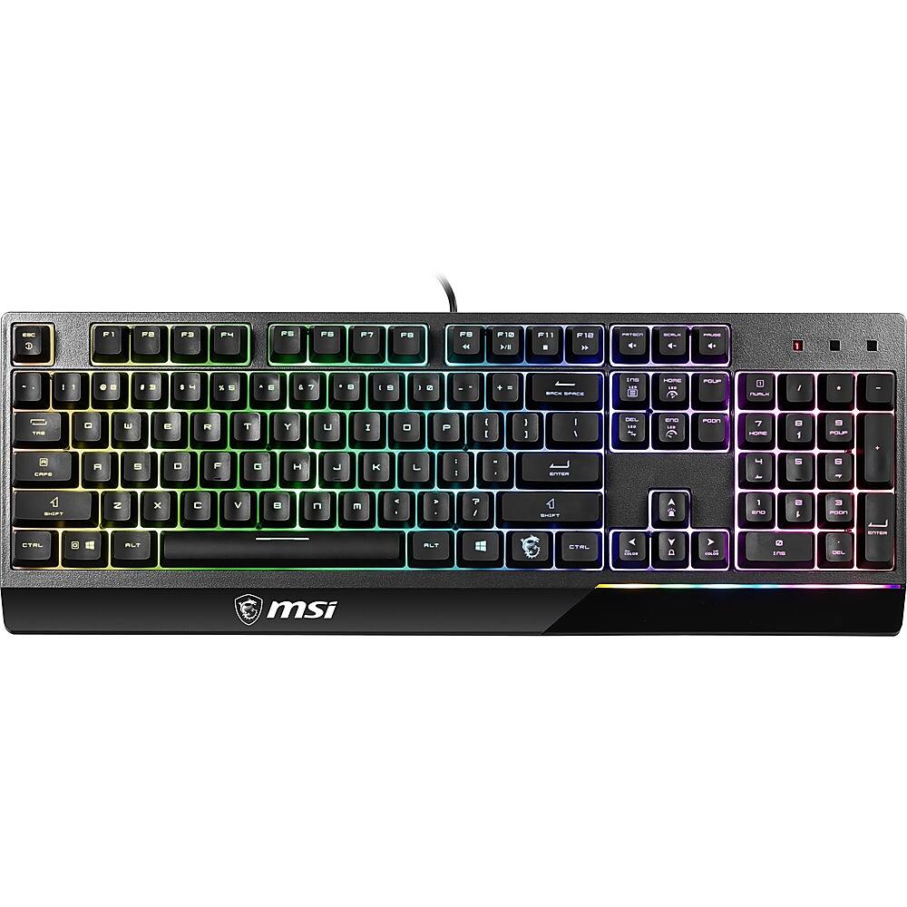 Alt View 14. MSI - Vigor GK30 Wired Plunger Keyswitch RGB Gaming Keyboard 104 Keys - Black.