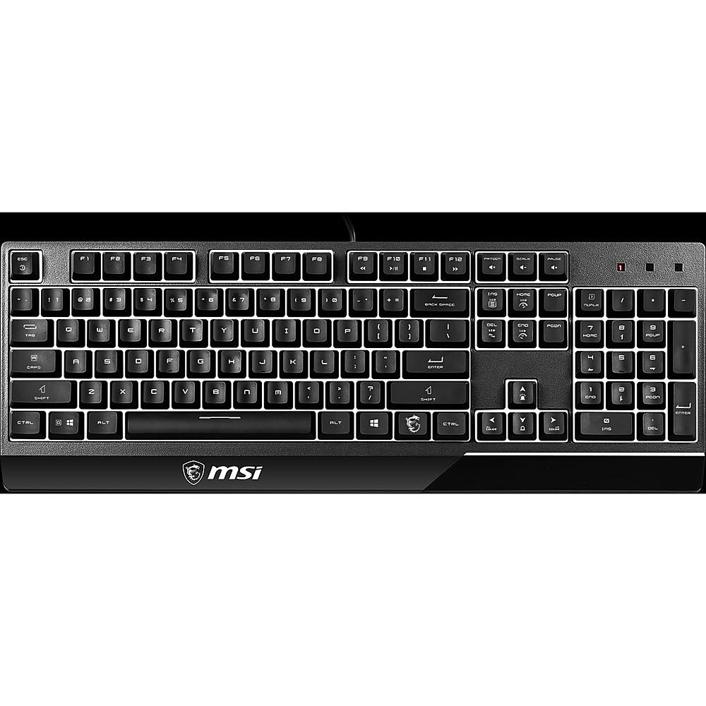 Alt View 20. MSI - Vigor GK30 Wired Plunger Keyswitch RGB Gaming Keyboard 104 Keys - Black.