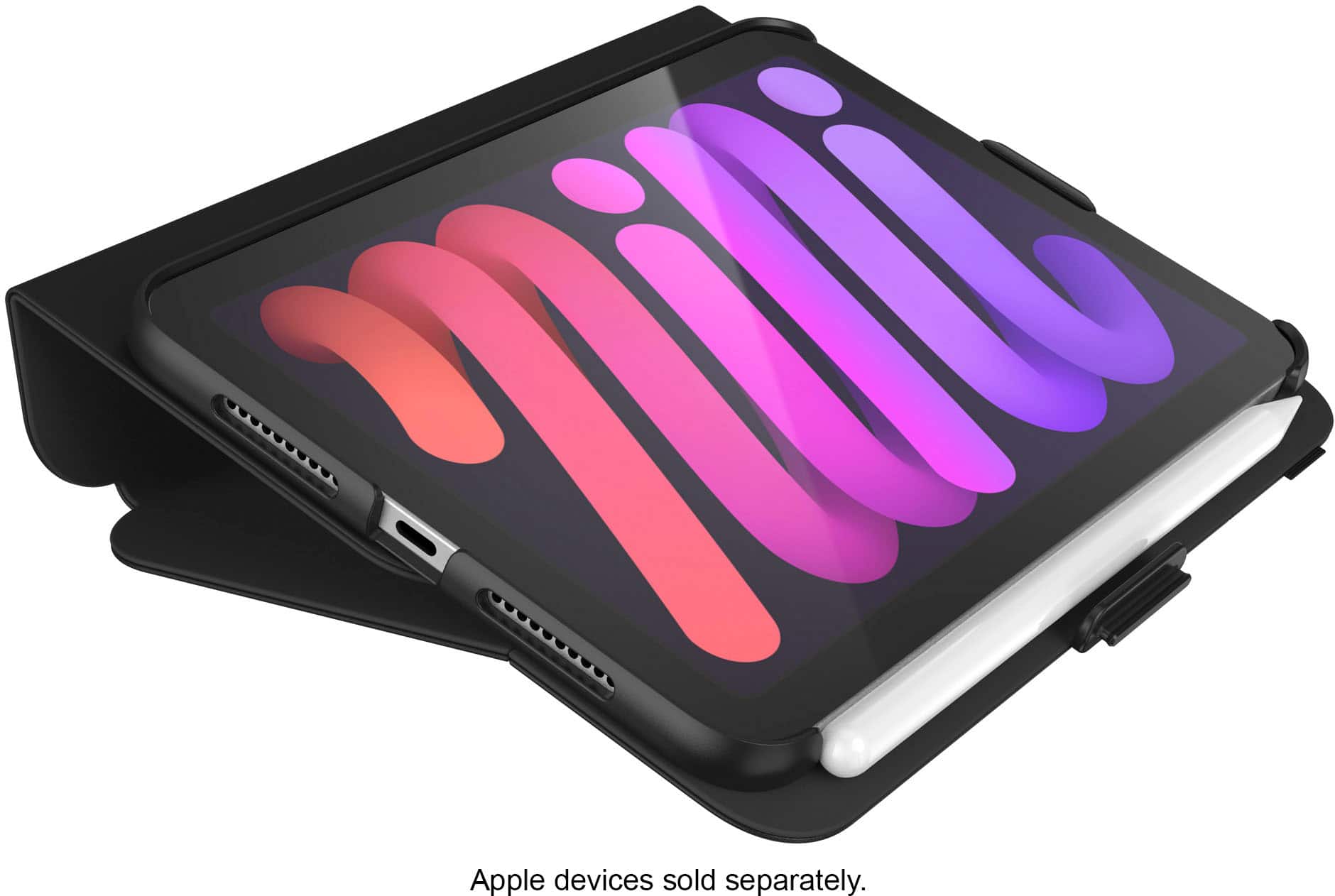 Alt View 18. Speck - Balance Folio Case with Microban for iPad Mini 6 - Black.