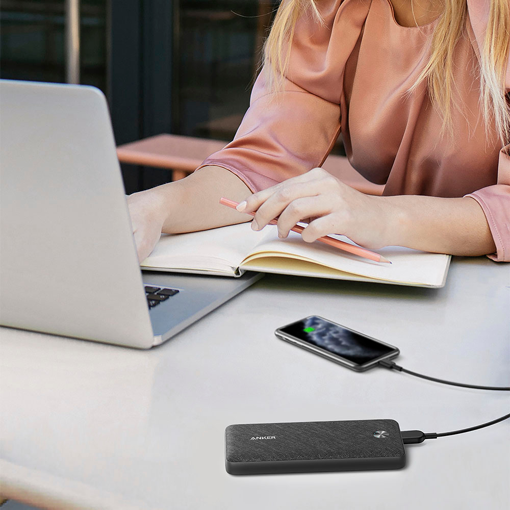 Angle View: Anker - PowerCore III Elite 25600 mah 87W USB-C PD Portable Charger - Black