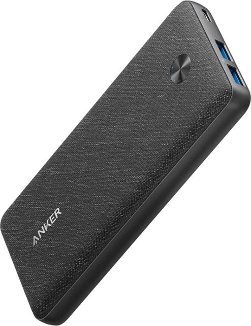 Front Zoom. Anker - PowerCore III Sense 20K mAh 20W PD USB-C Portable Battery Charger - Black.