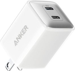 Anker - Powerport III Nano Pro Duo 40W Fast Wall Charger (2x 20W USB-C) - White - Front_Zoom
