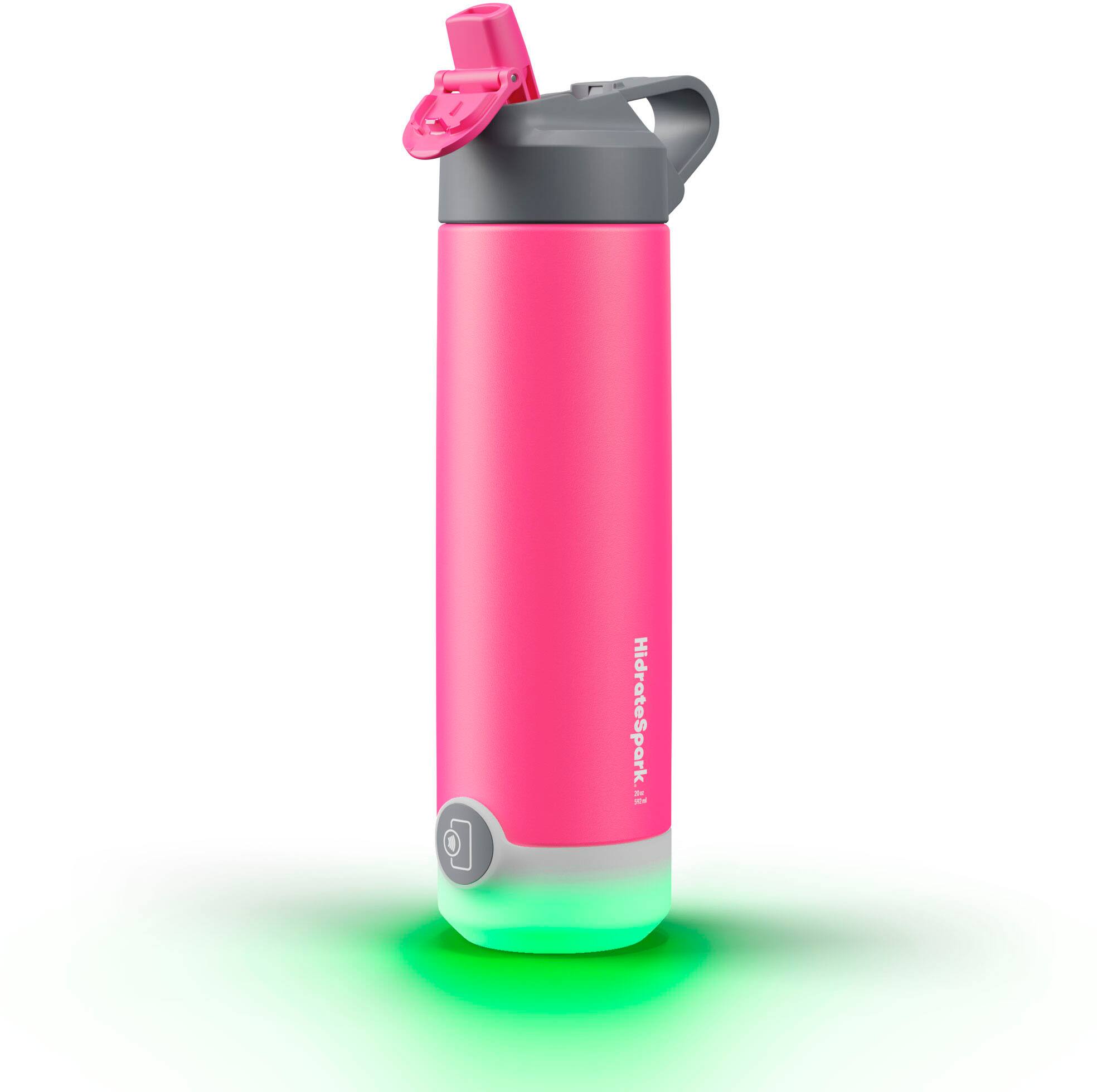 Angle View: Hidrate - HidrateSpark TAP 20oz Stainless Steel Straw Lid - Fruit Punch Powder Coat - Fruit Punch