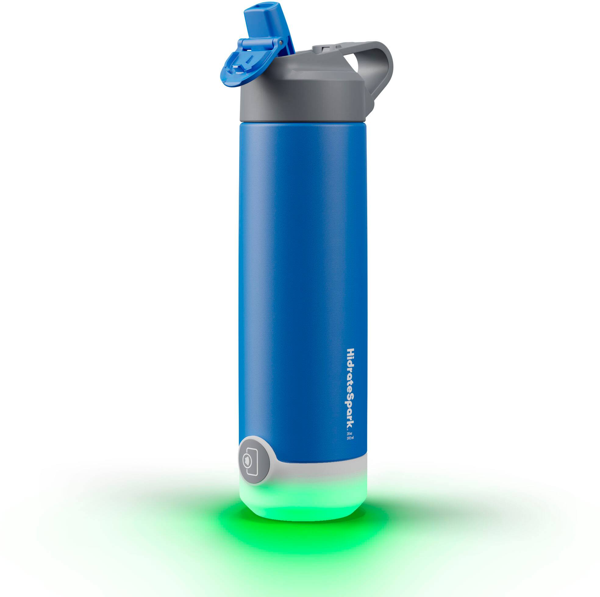 Angle View: Hidrate - HidrateSpark TAP 20oz Stainless Steel Straw Lid - Royal Blue Powder Coat - Royal Blue