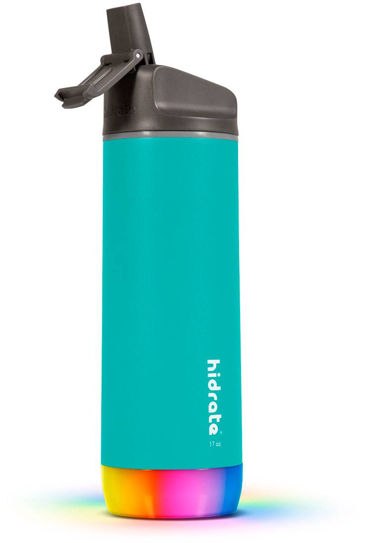 Angle View: Hidrate - HidrateSpark STEEL - 17oz Straw Lid - Sea Glass