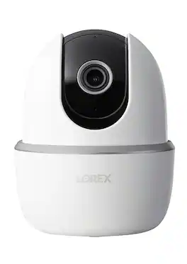 Lorex - 2K Pan-Tilt Indoor Wi-Fi Security Camera - White