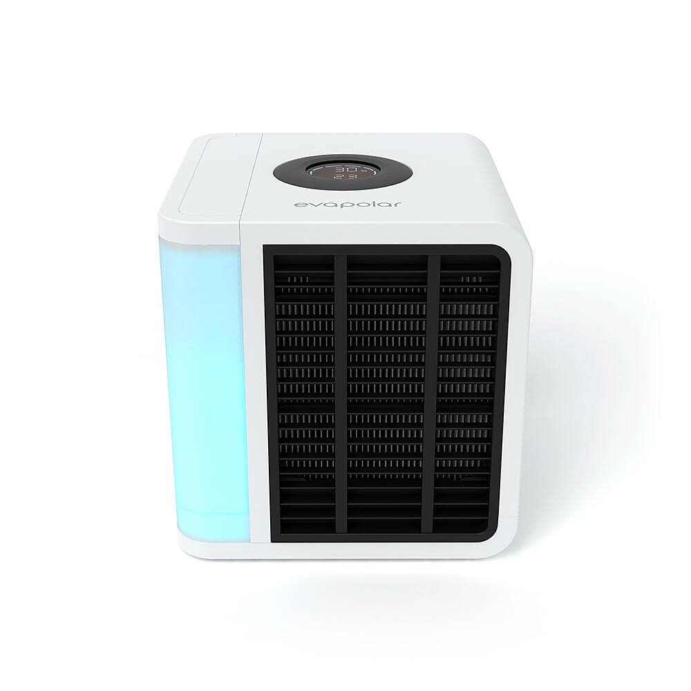 Left View: Evapolar - evaLIGHT Personal Evaporative Air Cooler, White - White