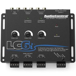 AudioControl - 6-Channel Active Line Output Converter with Summing - Black - Front_Zoom