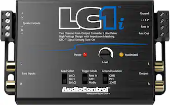 Front. AudioControl - 2-Channel Active Line Output Converter and Line Driver - Black.