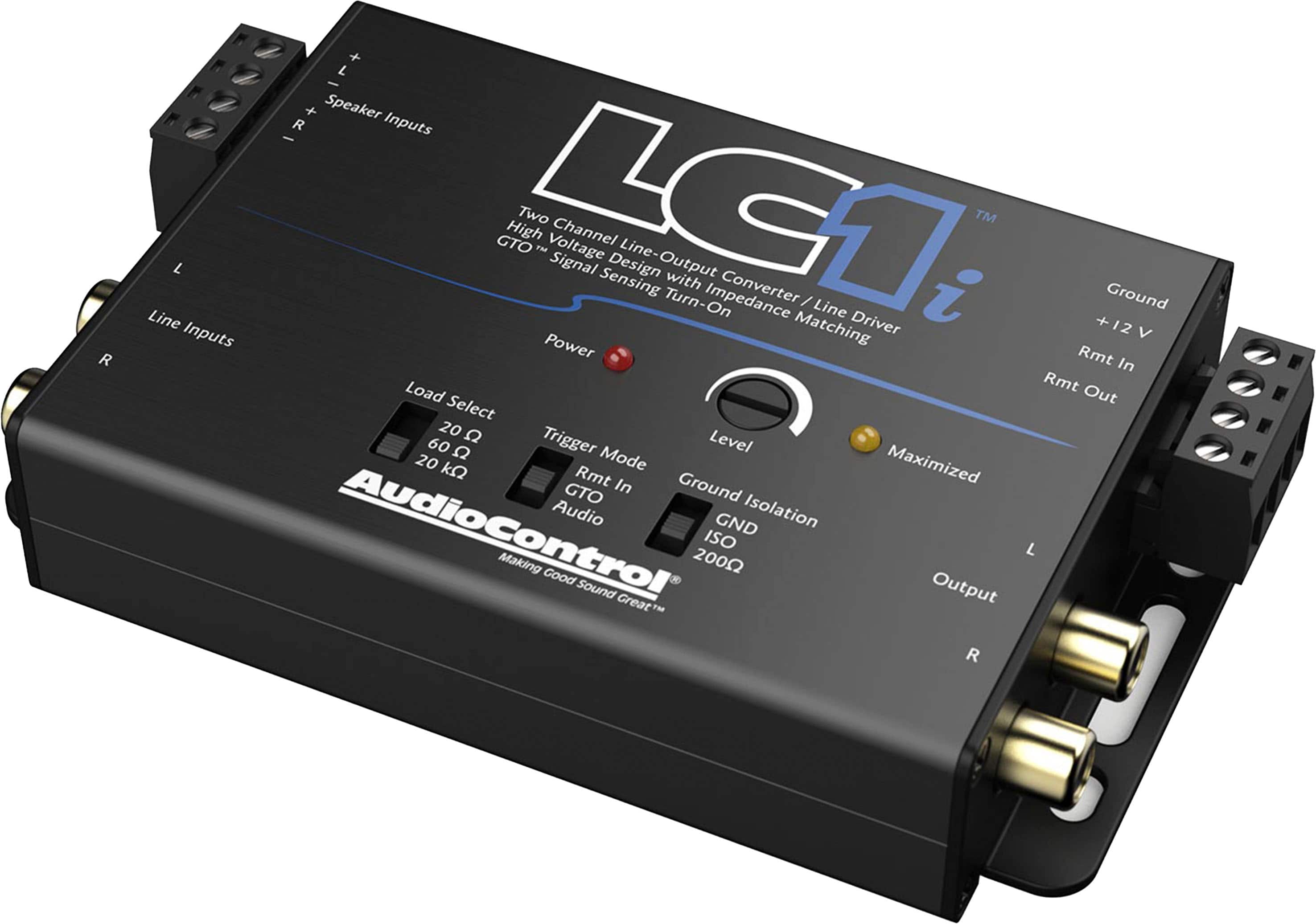 Alt View 11. AudioControl - 2-Channel Active Line Output Converter and Line Driver - Black.