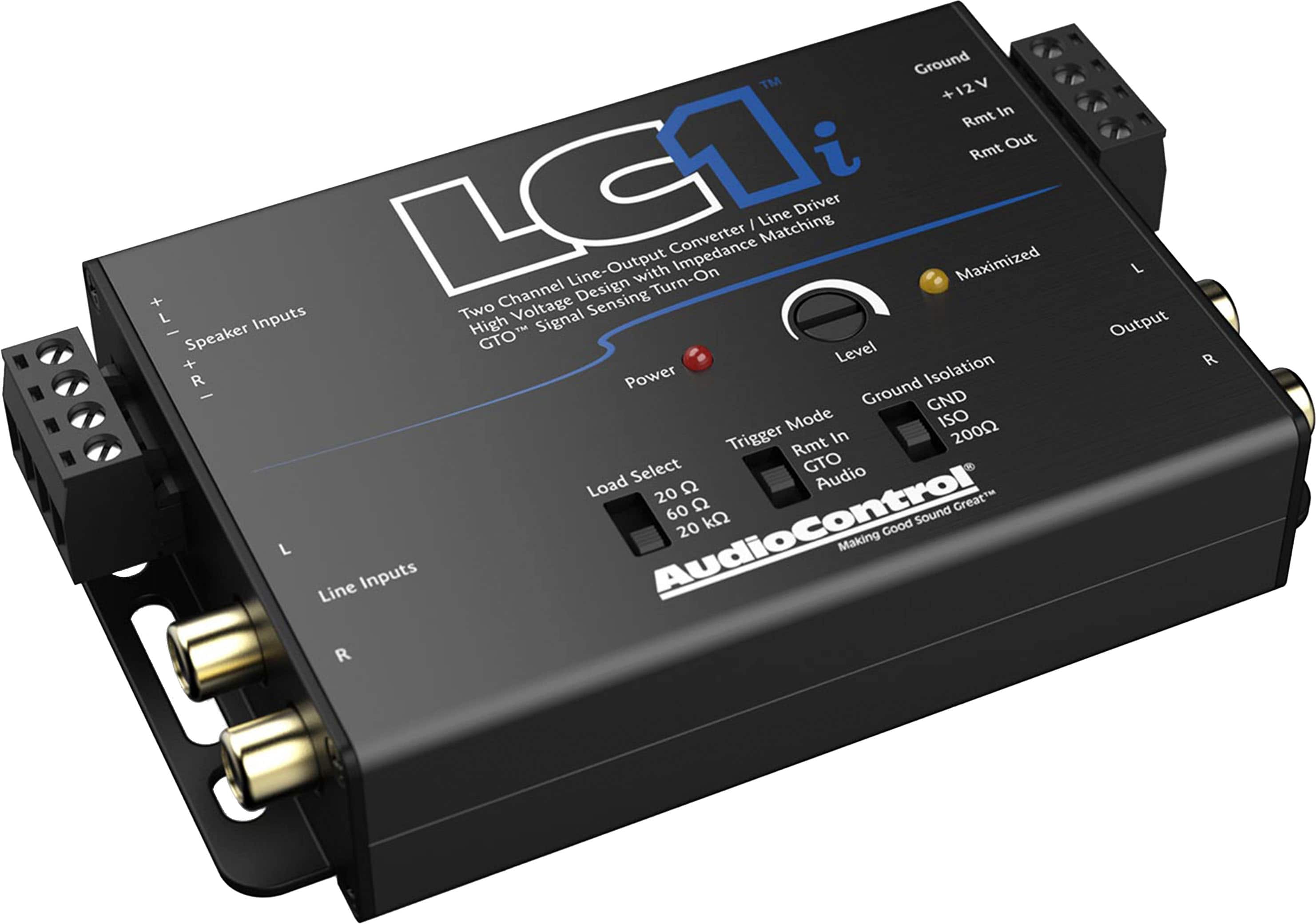 Alt View 12. AudioControl - 2-Channel Active Line Output Converter and Line Driver - Black.