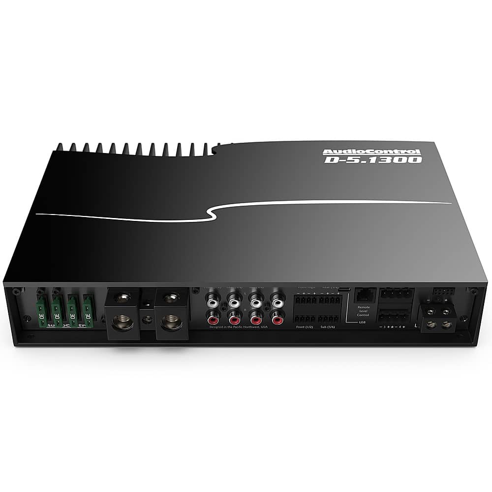 Alt View 11. AudioControl - 1300W 5-Channel Class D Matrix DSP Amplifier - Black.
