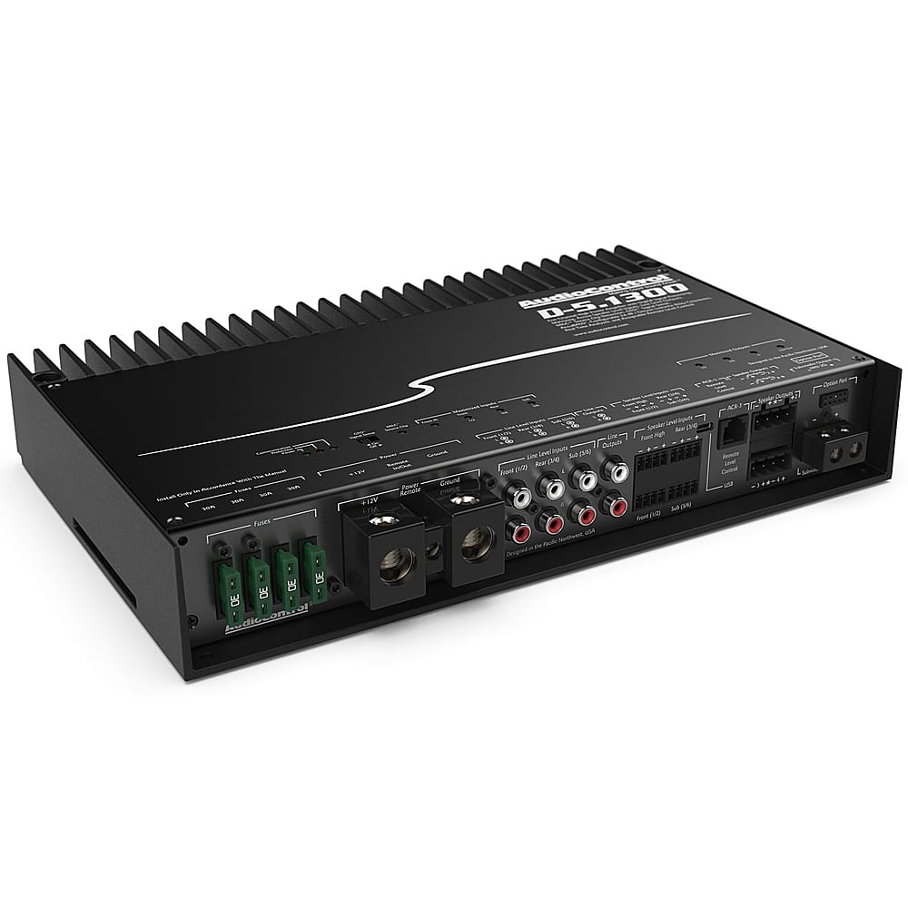 Alt View 14. AudioControl - 1300W 5-Channel Class D Matrix DSP Amplifier - Black.