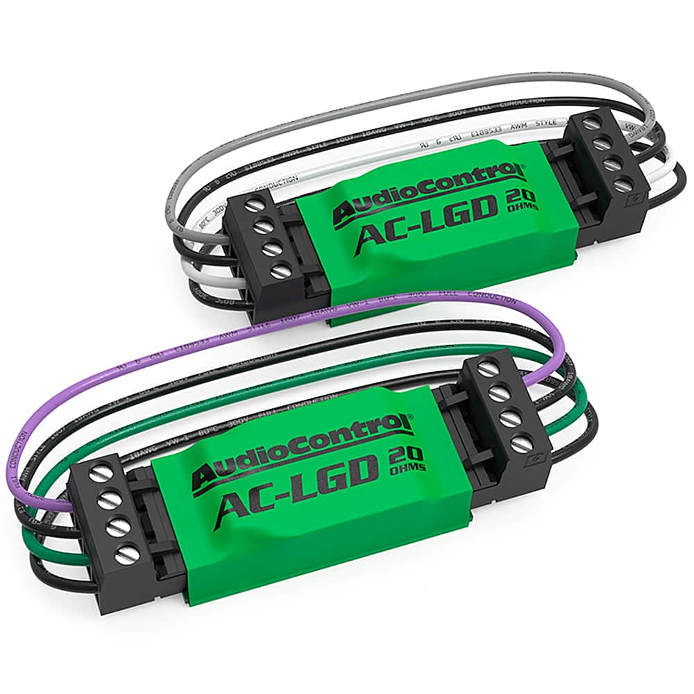 Front. AudioControl - 20-Ohm Load Generating Device and Signal Stabilizer (Pair) - Green.
