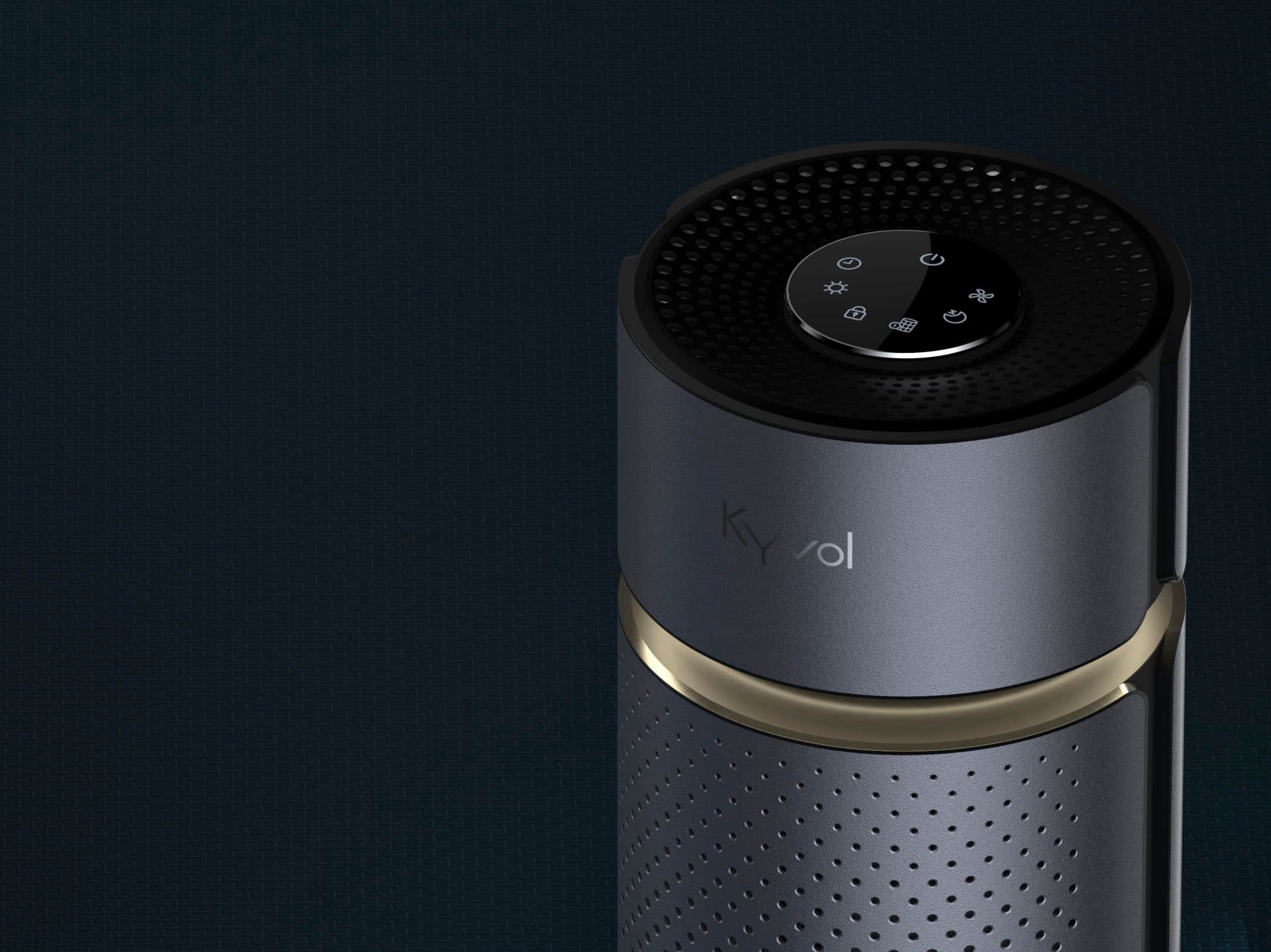 Alt View 16. Kyvol - 215 Sq. Ft P5 HEPA Air Purifier - Gray.