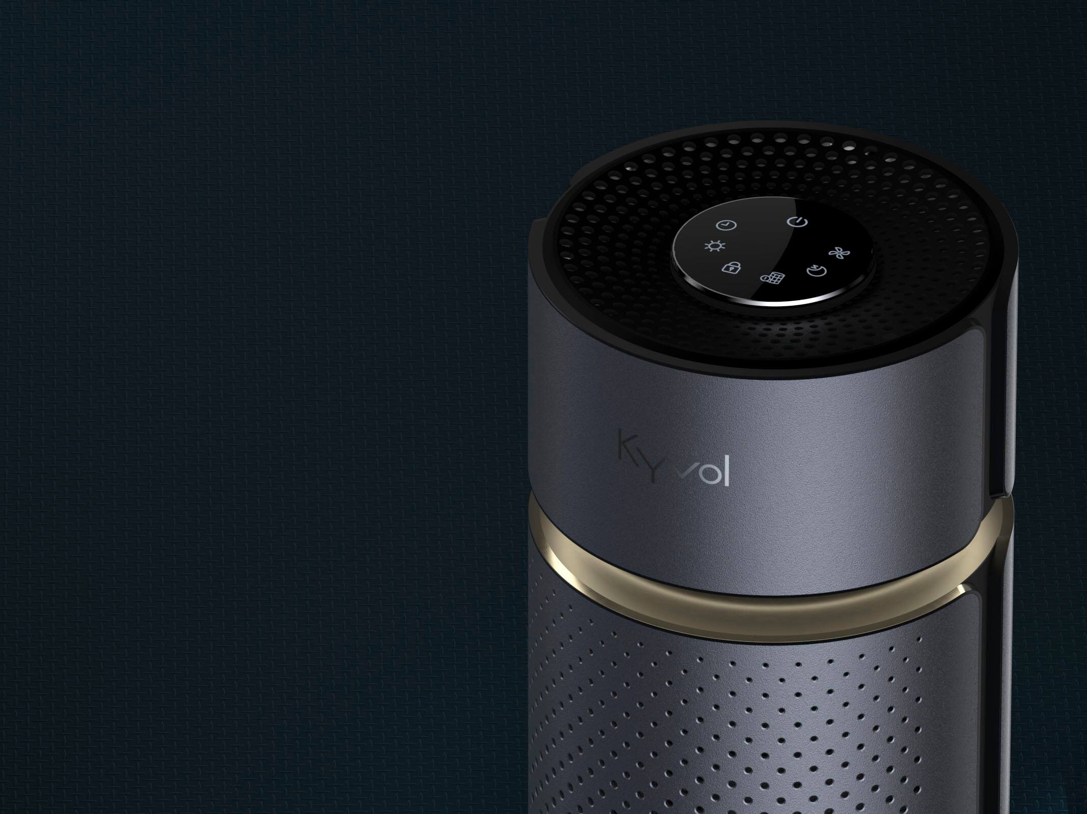 Alt View 16. Kyvol - 215 Sq. Ft P5 HEPA Air Purifier - Gray.