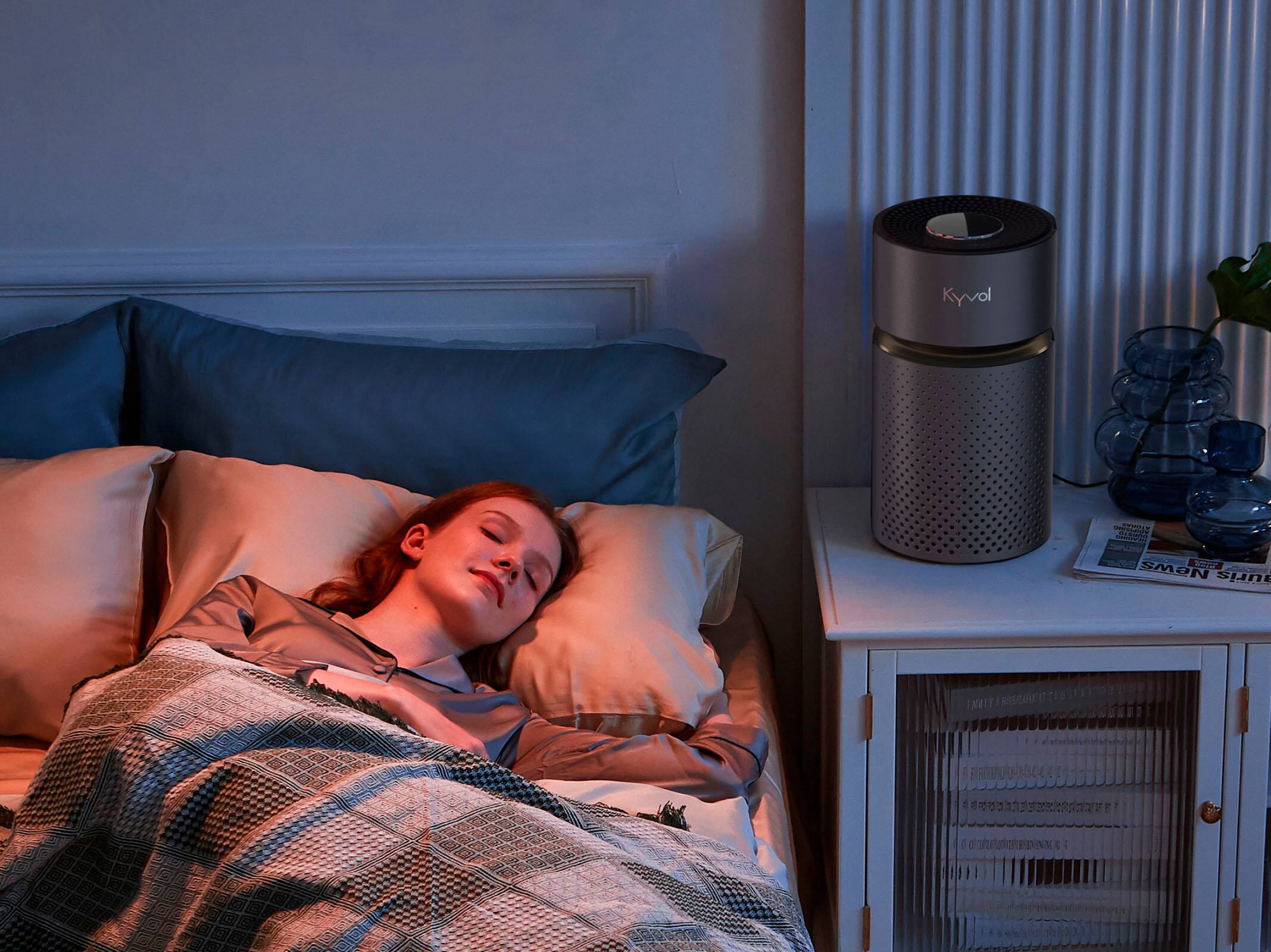 Alt View 19. Kyvol - 215 Sq. Ft P5 HEPA Air Purifier - Gray.