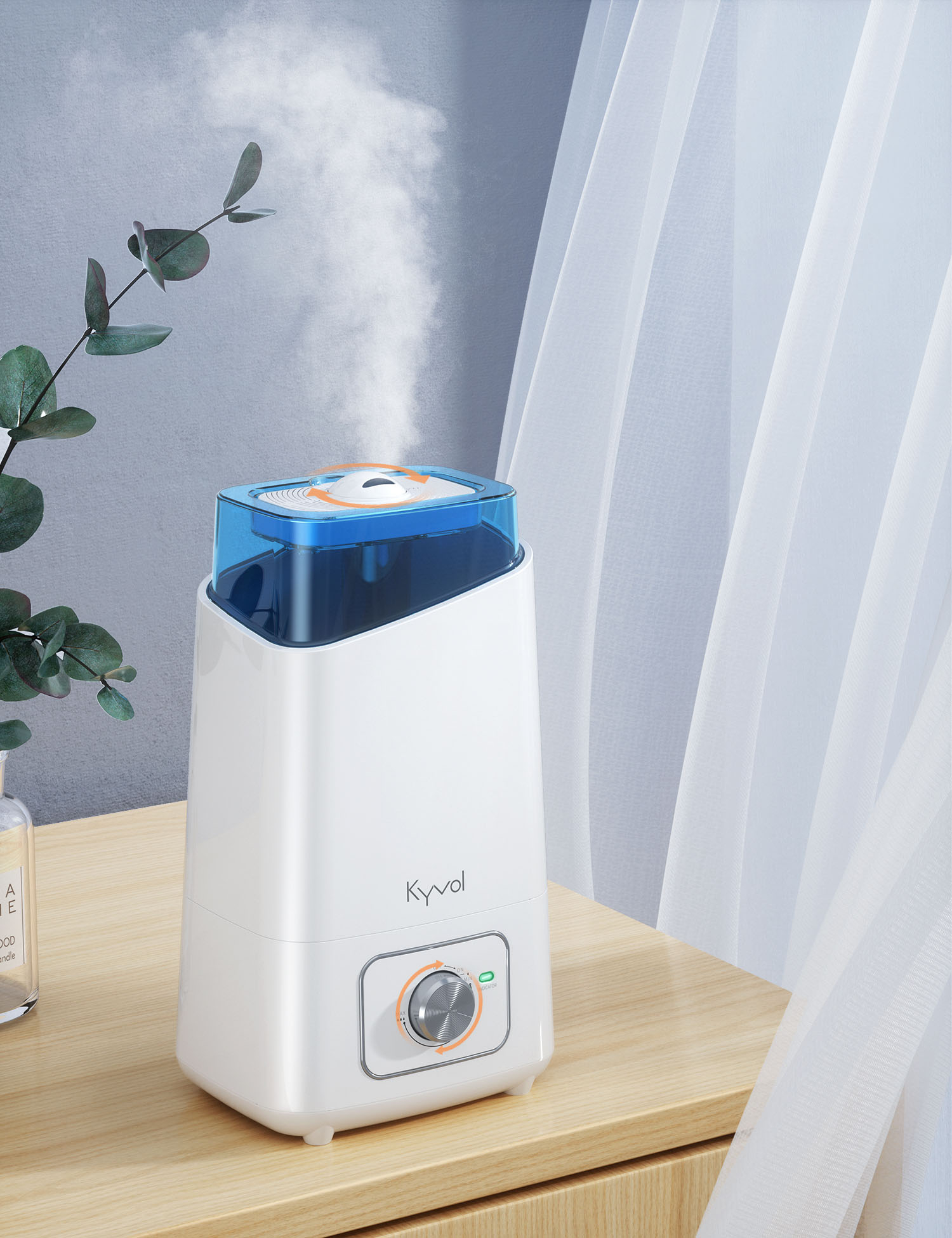 Vigoair HD3 Humidifier 4.5L Cool Mist Humidifier for Large Rooms