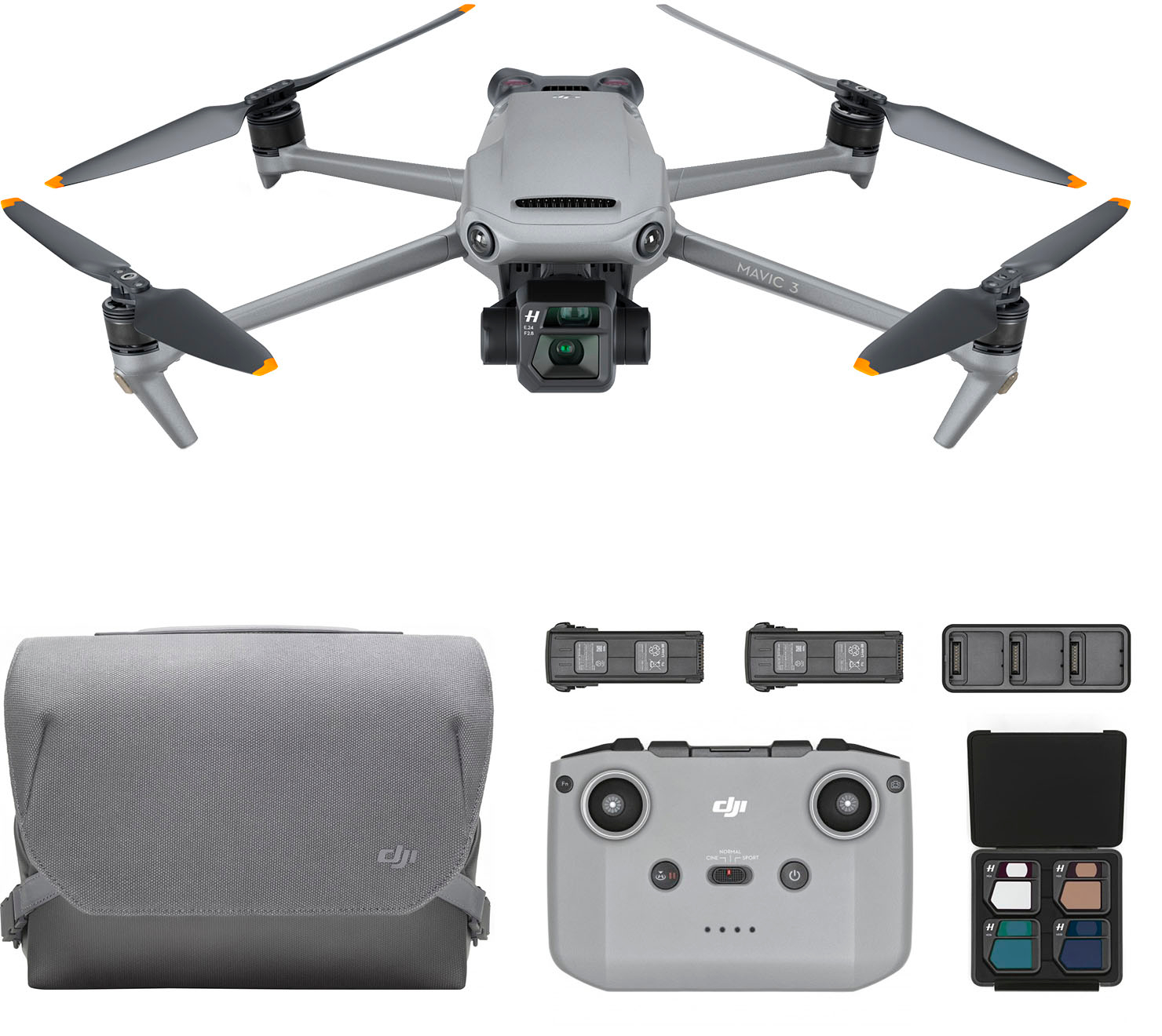 metal Forøge Forkert DJI Mavic 3 Fly More Combo Drone with Remote Control Gray CP.MA.00000440.01  - Best Buy