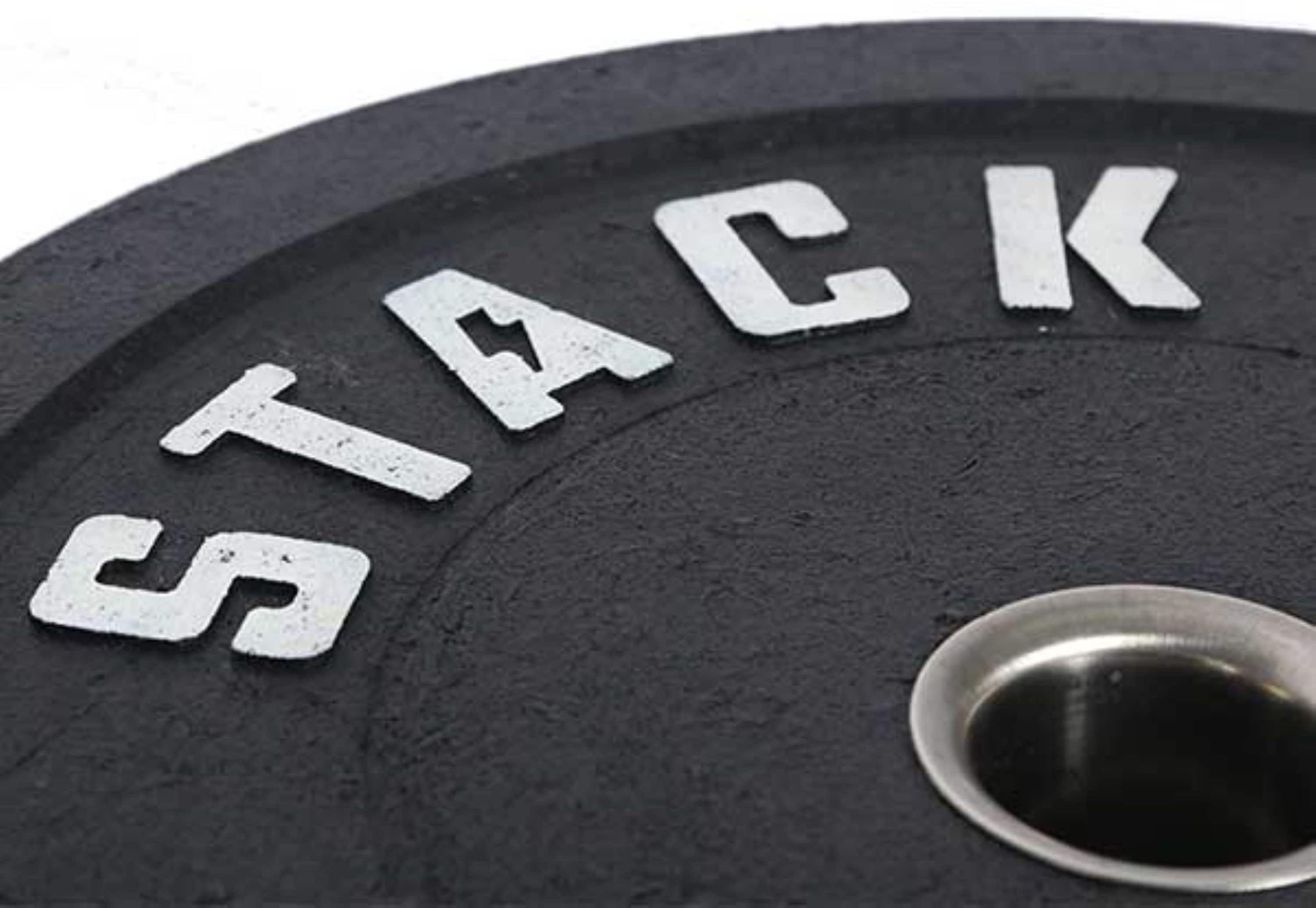 Angle View: Stack Fitness - Stack Weight Plates 10LB (pair) - Black