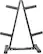 Angle. Stack Fitness - Stack Weight Plate Rack - Black.