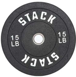 Stack Fitness - Stack Weight Plates 15LB (pair) - Black - Front_Zoom