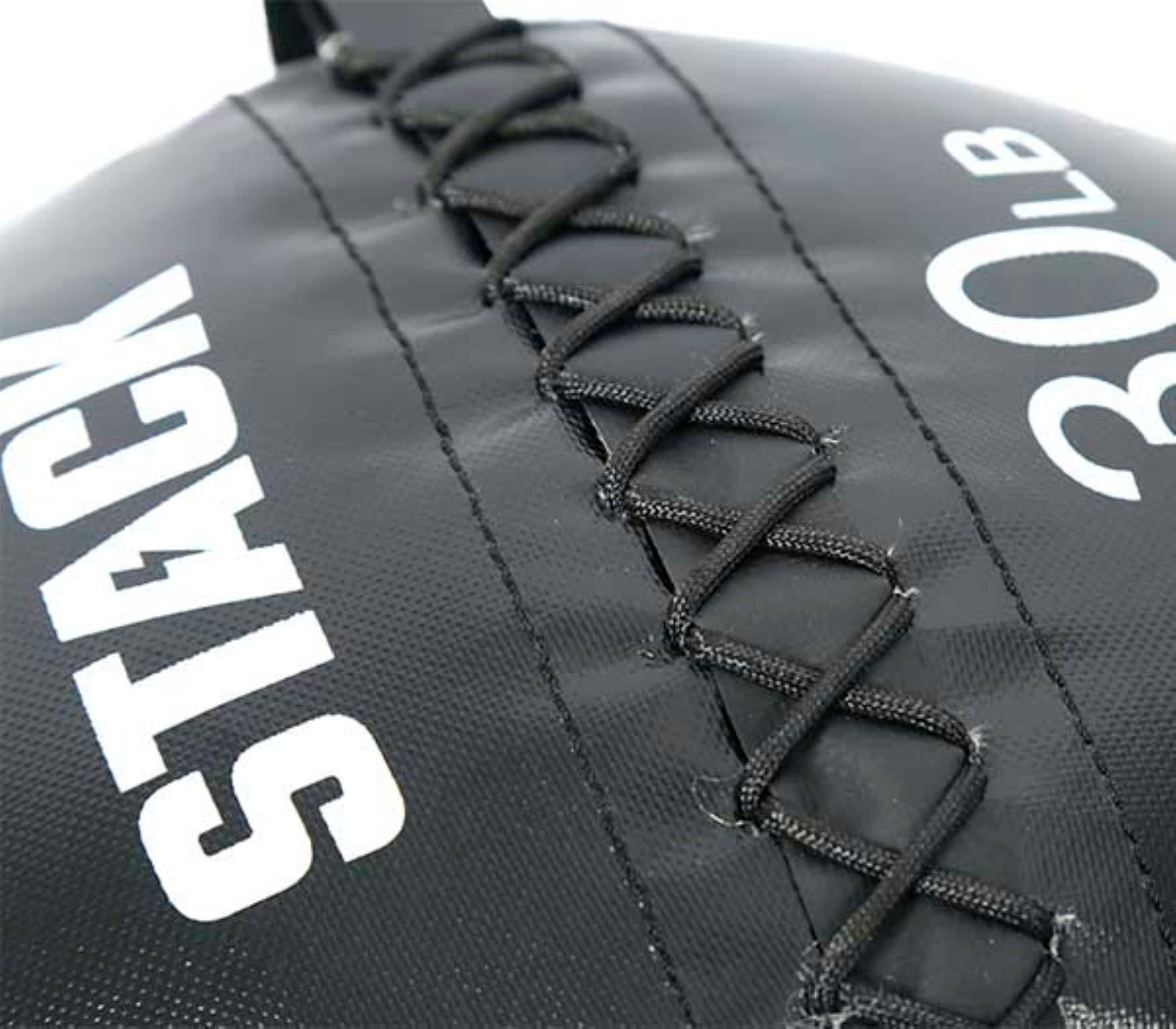 Angle. Stack Fitness - 30LB Medicine Ball - Black.
