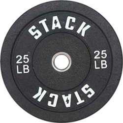 Stack Fitness - Stack Weight Plates 25LB (pair) - Black - Front_Zoom