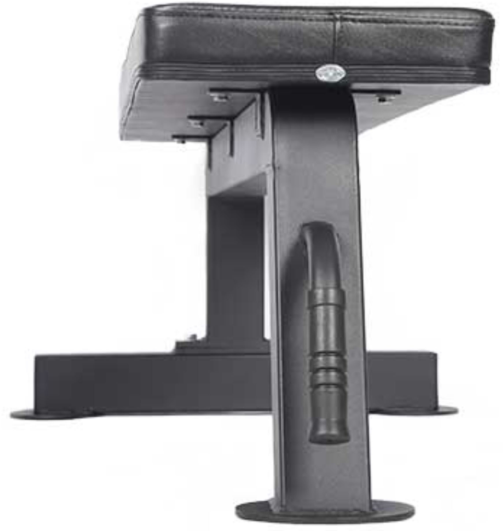 Left View: Stack Fitness - Stack Heavy Duty Flat Bench - Black