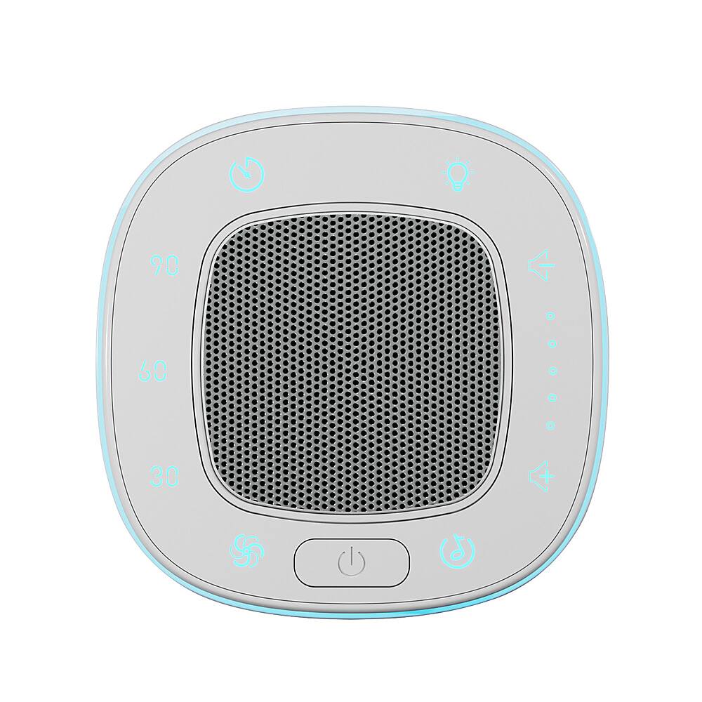 Angle View: KeySmart - CleanLight Snooze Sound Machine with UV Air Purifier - White