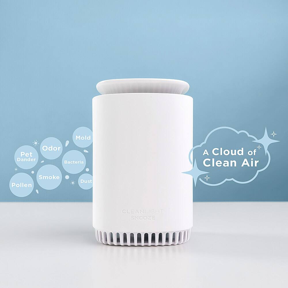 KeySmart CleanLight Snooze Sound Machine with UV Air Purifier White