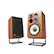 Angle. JBL - L100 Classic 75 – 12-inch, 3-way Bookshelf Loudspeaker – Anniversary Edition - Real Teak Wood Veneer with Black Grilles.
