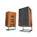 Left. JBL - L100 Classic 75 – 12-inch, 3-way Bookshelf Loudspeaker – Anniversary Edition - Real Teak Wood Veneer with Black Grilles.