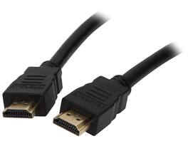 Nippon Labs - 15ft High Speed HDMI 15 ft Cable 28AWG with Ethernet Male/Male Gold Connectors in Black Color 15 feet- OEM