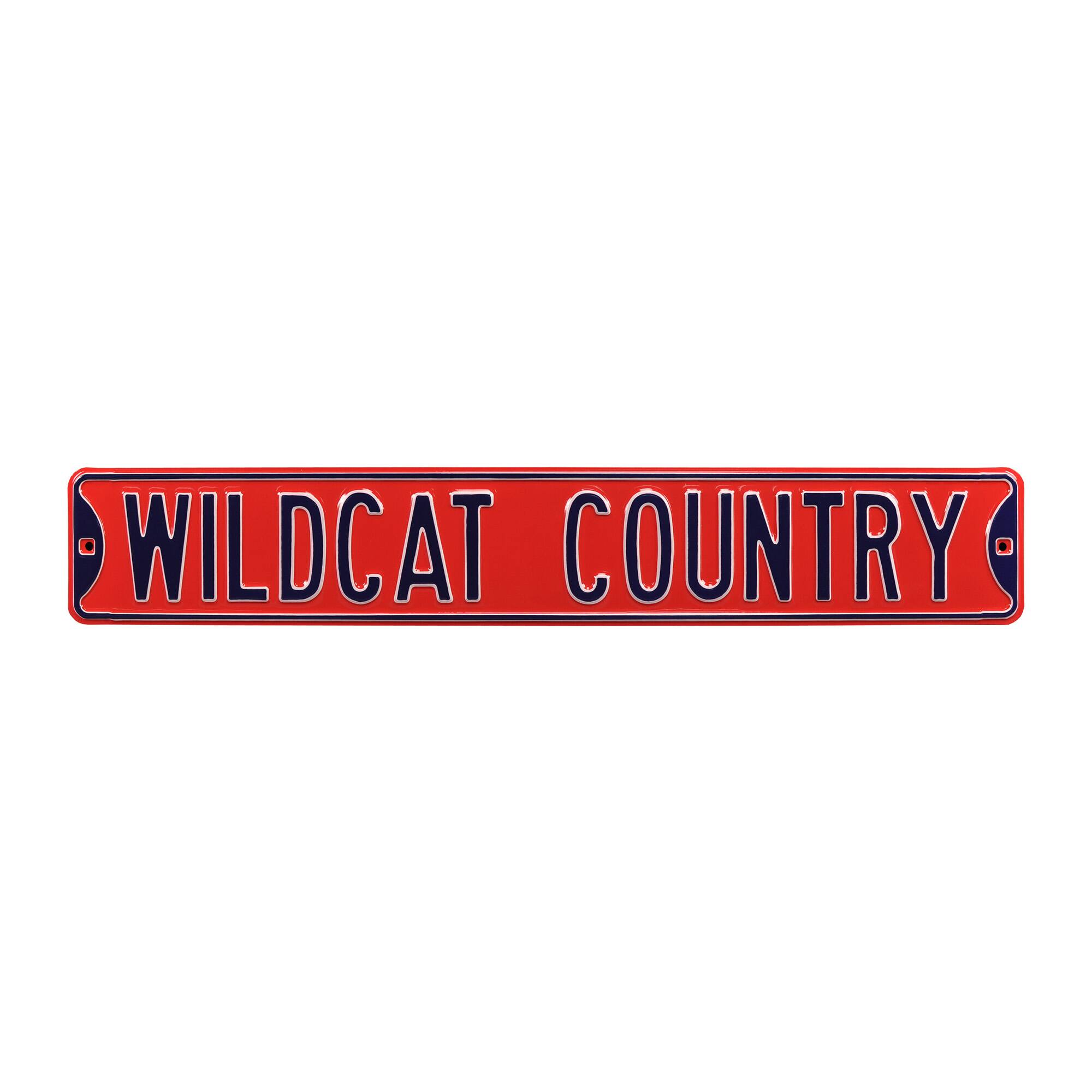 Red Arizona Wildcats 6" x 36" College Ave Street Sign