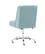 Alt View 16. Linon Home Décor - Donora Plush Fabric Adjustable Office Chair With Chrome Base - Aqua.