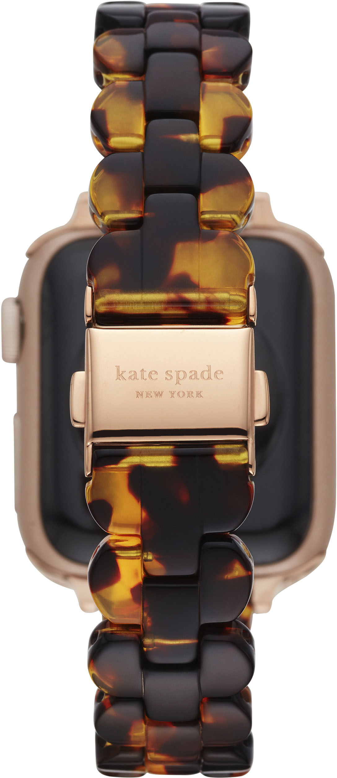 Left View: Kate Spade New York Scallop Tortoise Acetate 38/40mm Bracelet for Apple Watch® - Tortoise