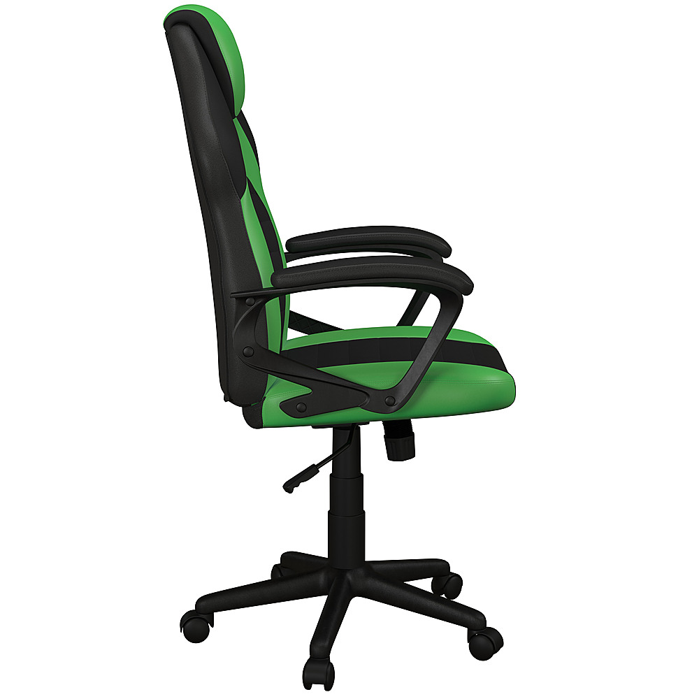 Left View: Lifestyle Solutions - Ollie Gaming Chair in - Green