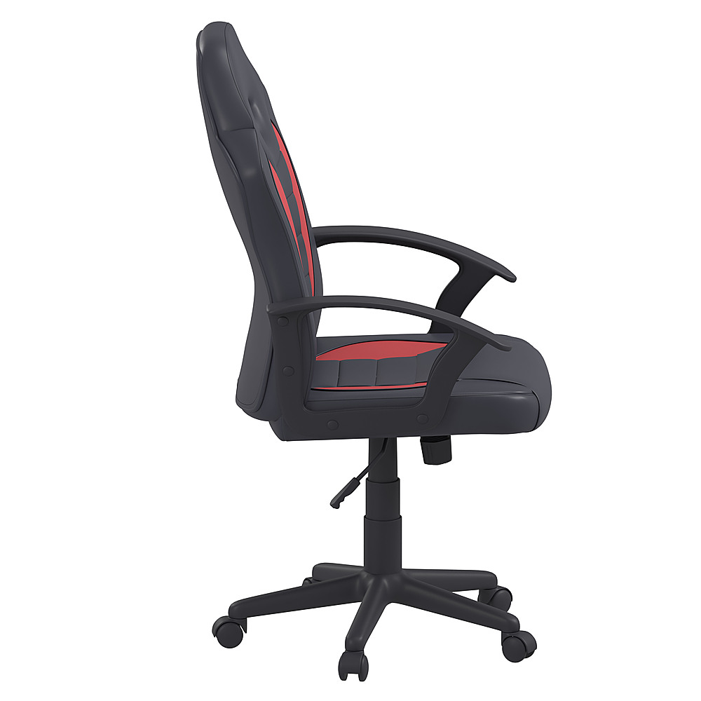 Left View: Lifestyle Solutions - Wilson Gaming Chair in - Red