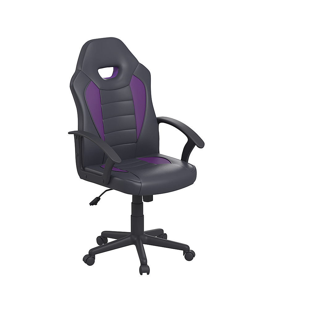 Angle View: Lifestyle Solutions - Wilson Gaming Chair in - Purple