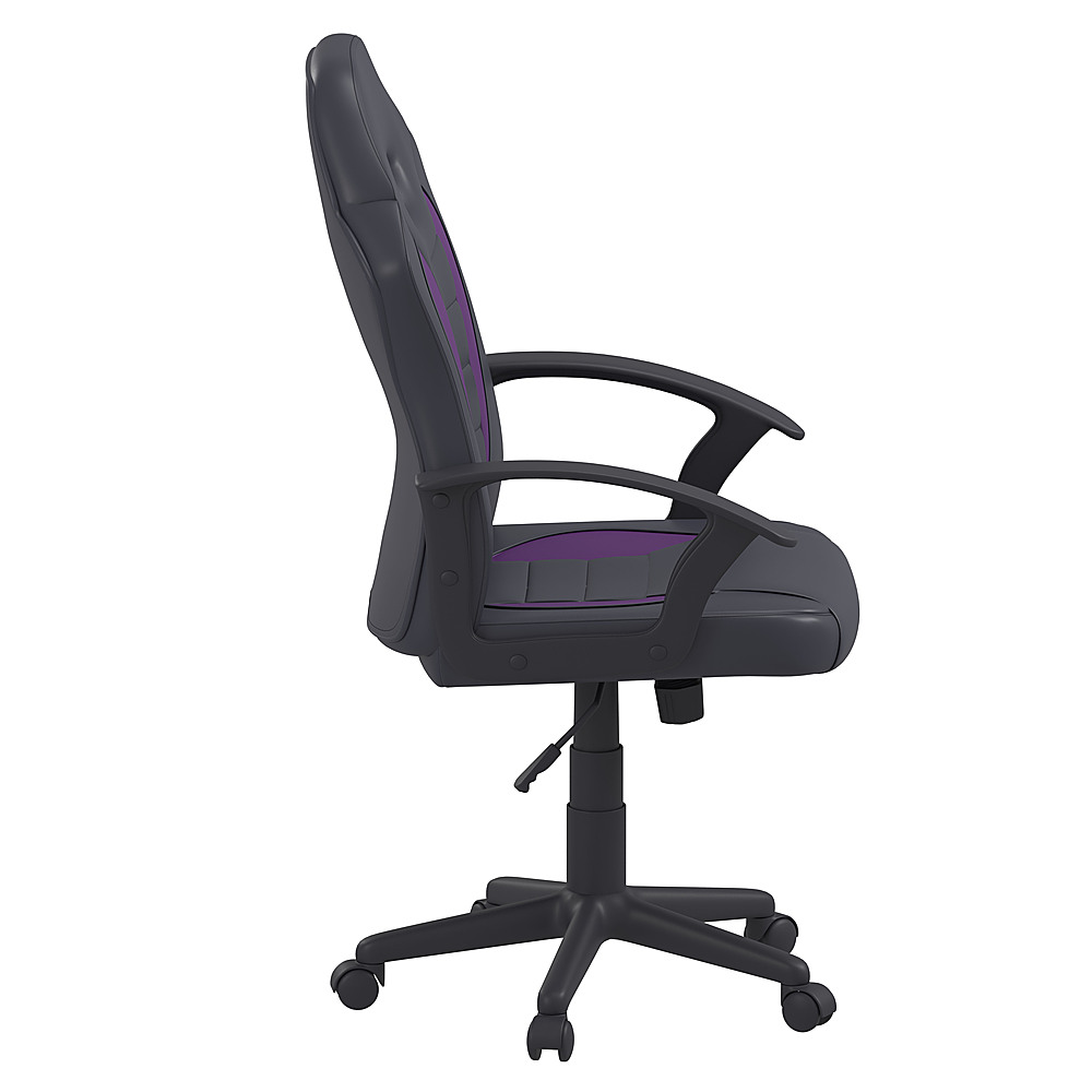 Left View: Lifestyle Solutions - Wilson Gaming Chair in - Purple