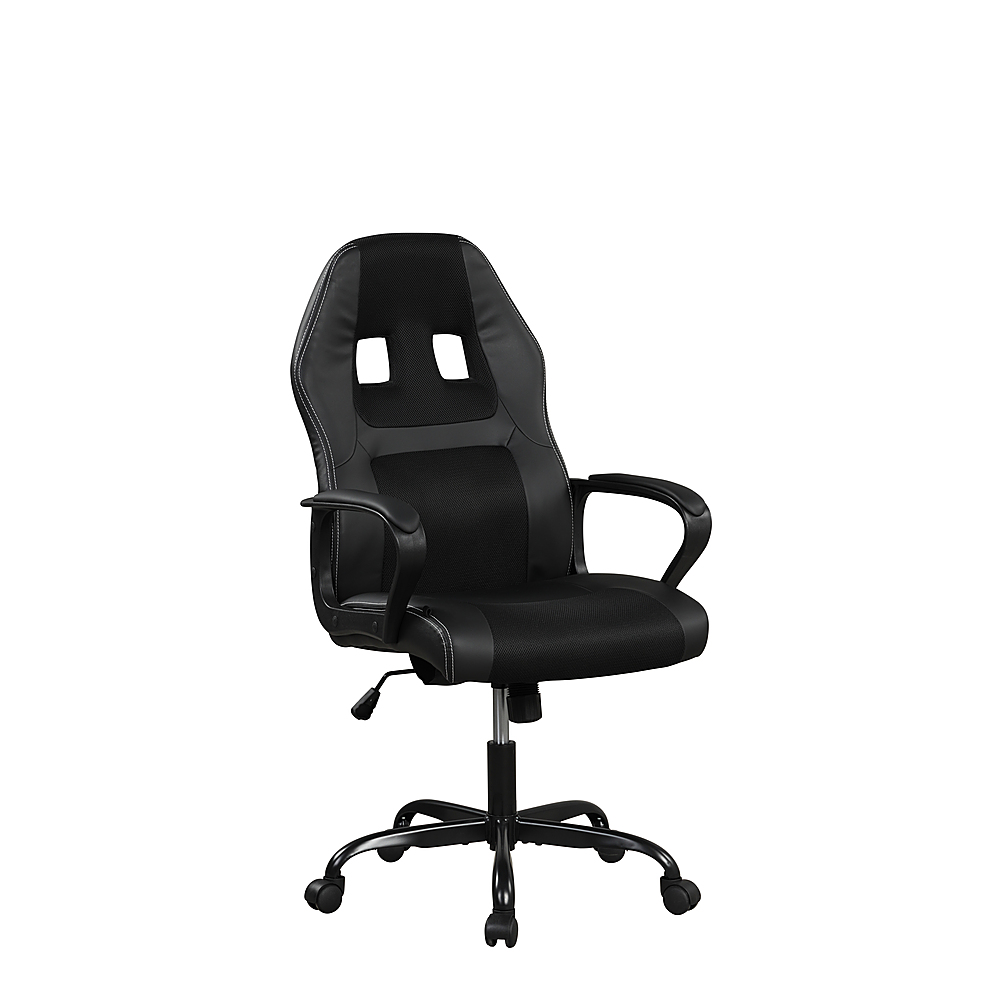Angle View: Lifestyle Solutions - Florence Massage Gaming Chair in - Black