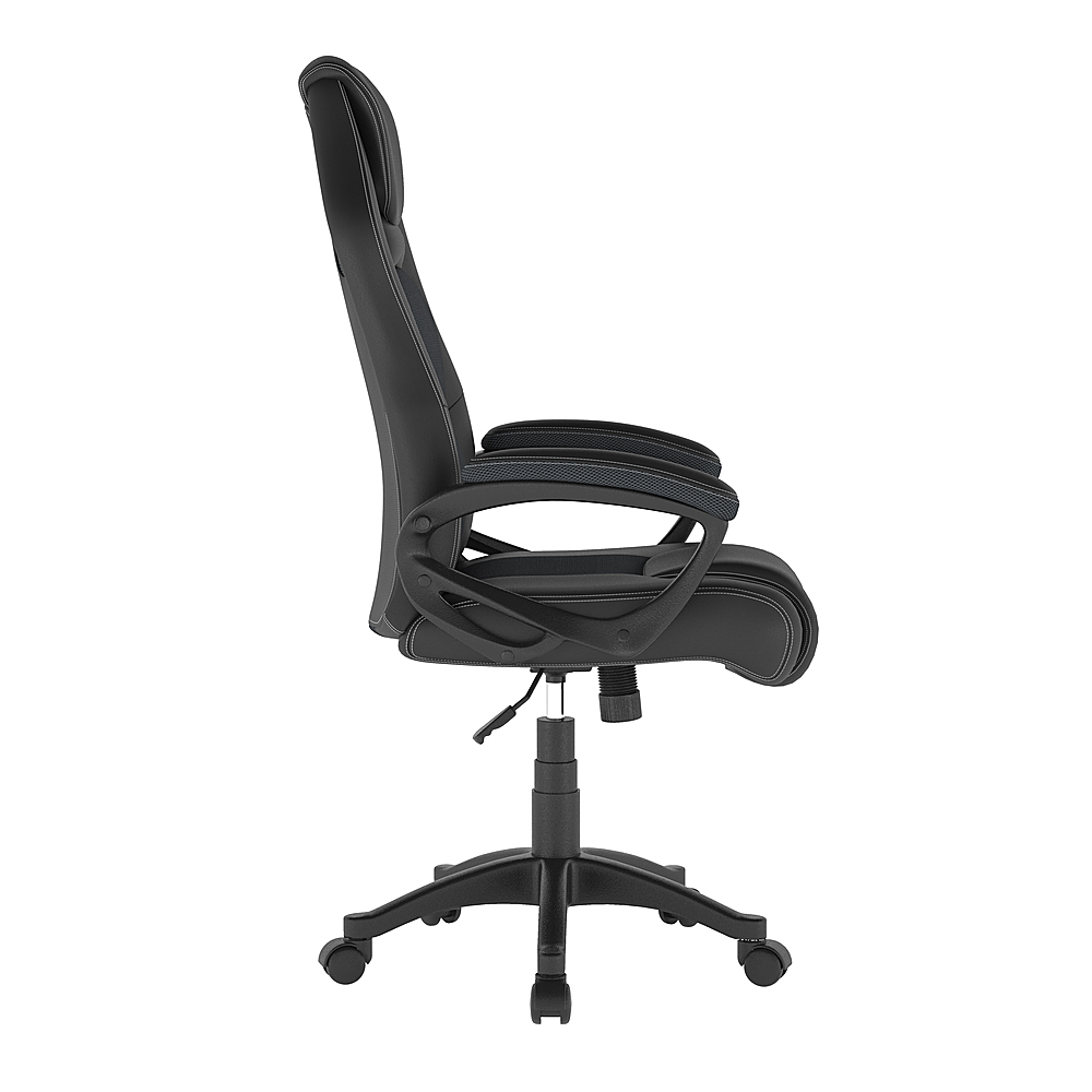 Left View: Lifestyle Solutions - Eldridge Gaming Chair in - Grey