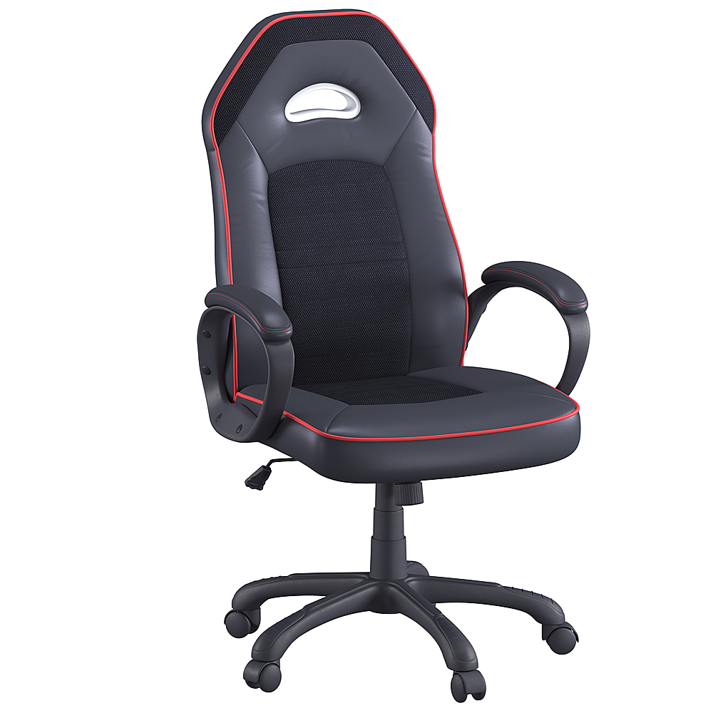 Angle View: Lifestyle Solutions - Lincoln Gaming Chair in - Black