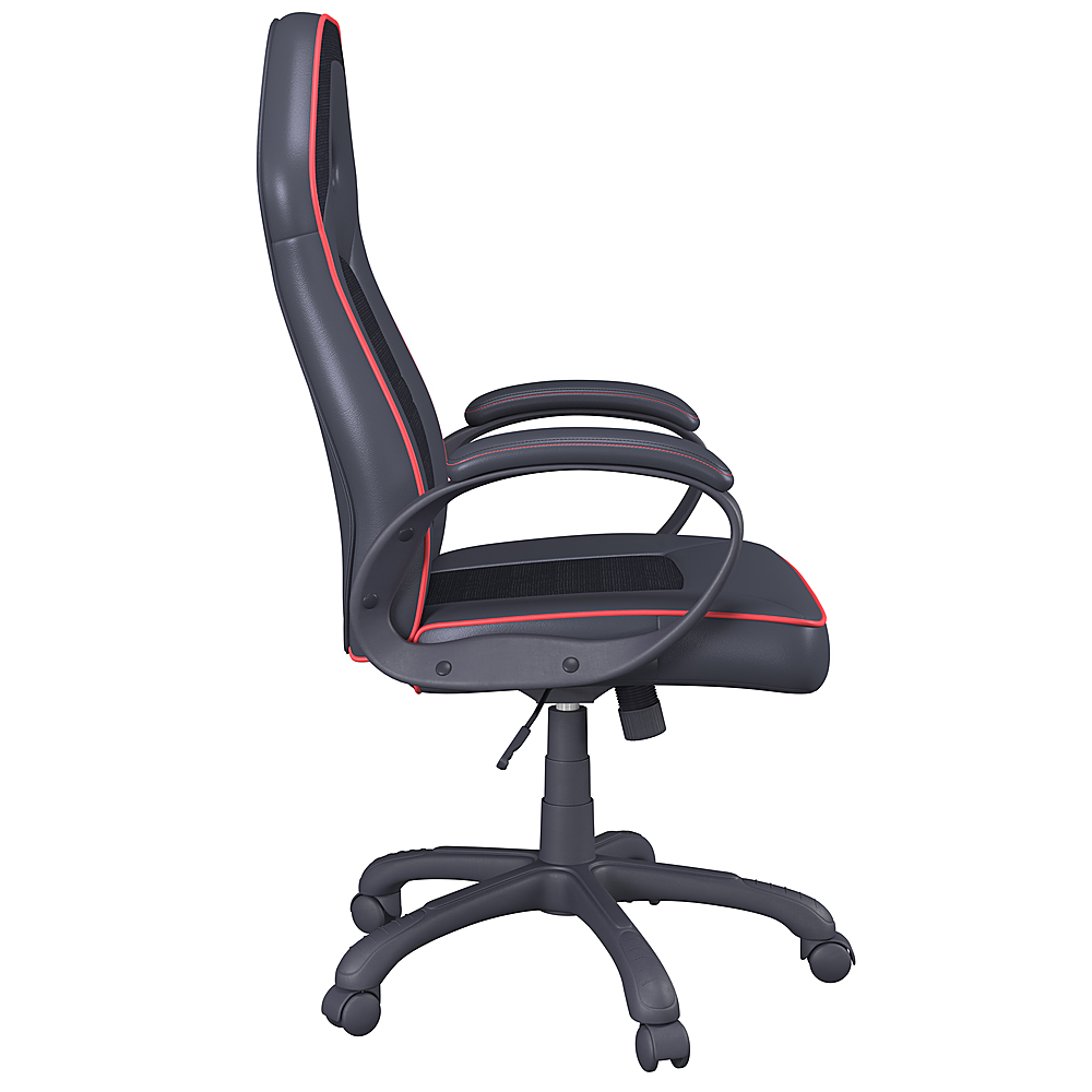 Left View: Lifestyle Solutions - Lincoln Gaming Chair in - Black