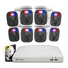Swann - Home 1080p, 8-Channel, 8-Camera, Indoor/Outdoor Wired 1080p 1TB DVR Home Security Camera System - White