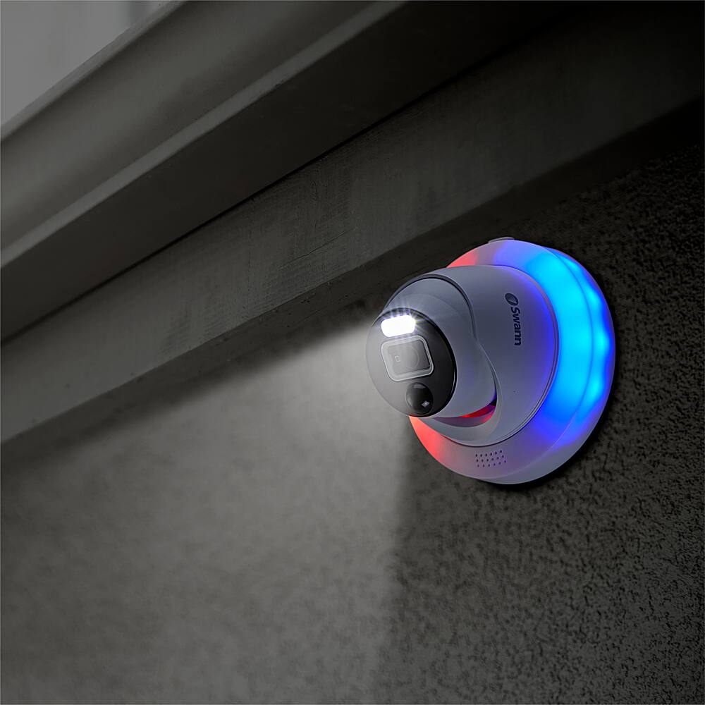 Alt View 11. Swann - 4K Home DVR Add-On Dome Camera - White.