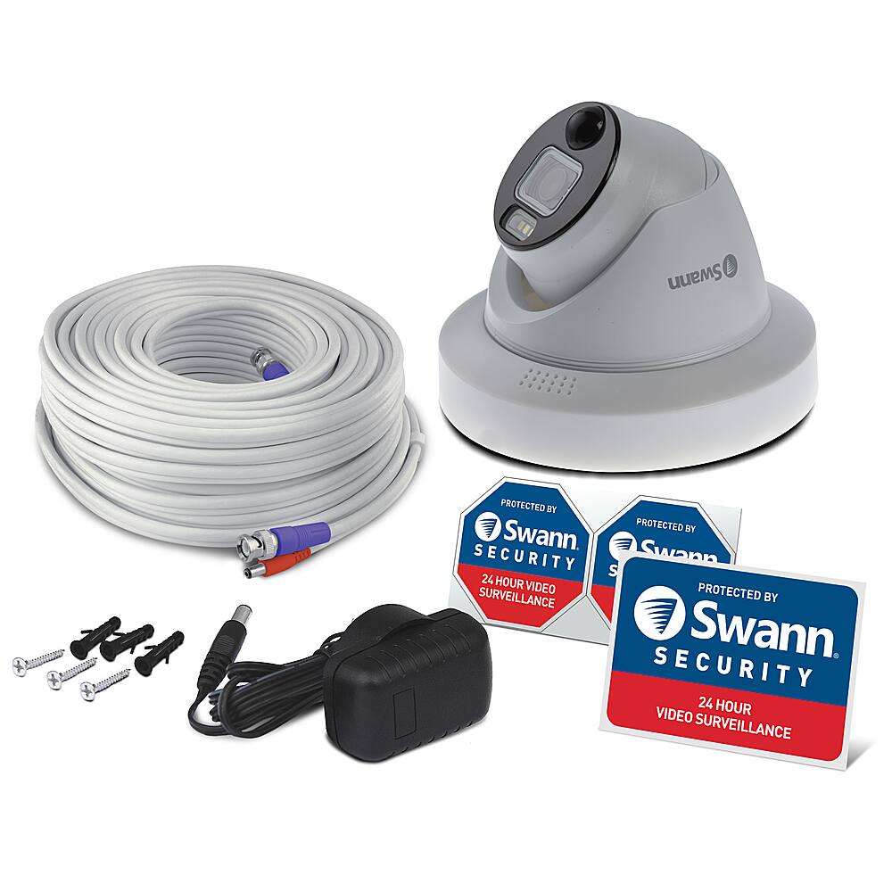 Angle. Swann - 4K Home DVR Add-On Dome Camera - White.