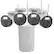 Front. Swann - 1080p Wi-Fi NVR Security System, 8-Channel, 4-Bullet Indoor/Outdoor 1TB HDD - White.